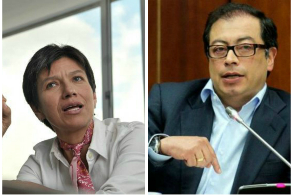 El agarrón de Claudia López y Gustavo Petro en Twitter