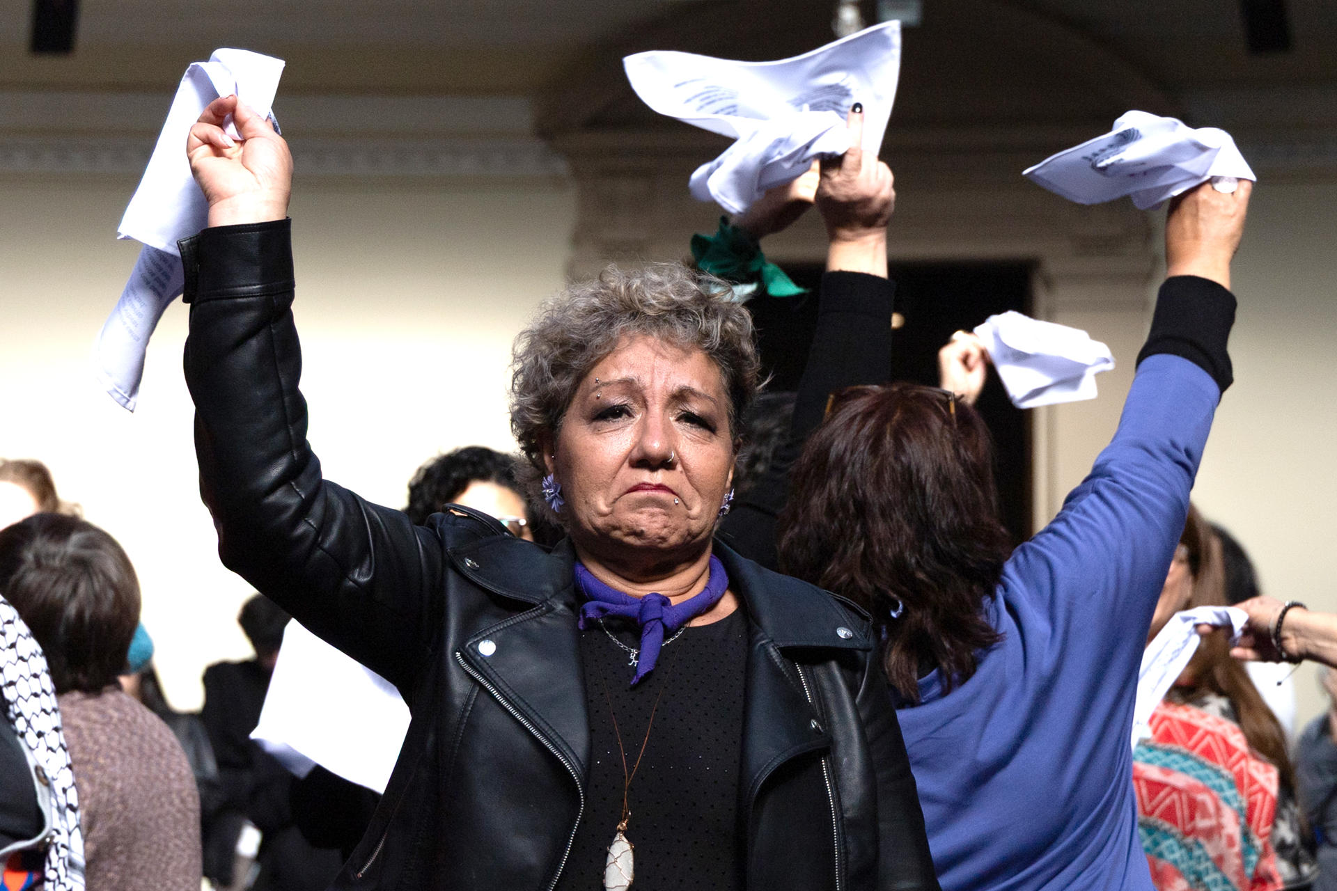 Chile: performance feminista alza la voz contra la violencia machista