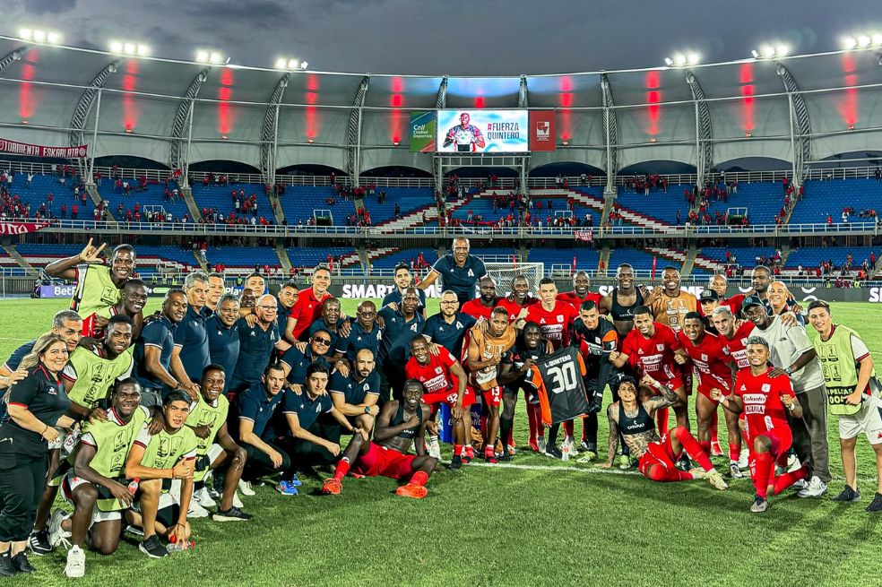América de Cali dedicó su victoria de este domingo a David Quintero, uno de sus porteros, quien sufrió una lesión delicada en los últimos días.