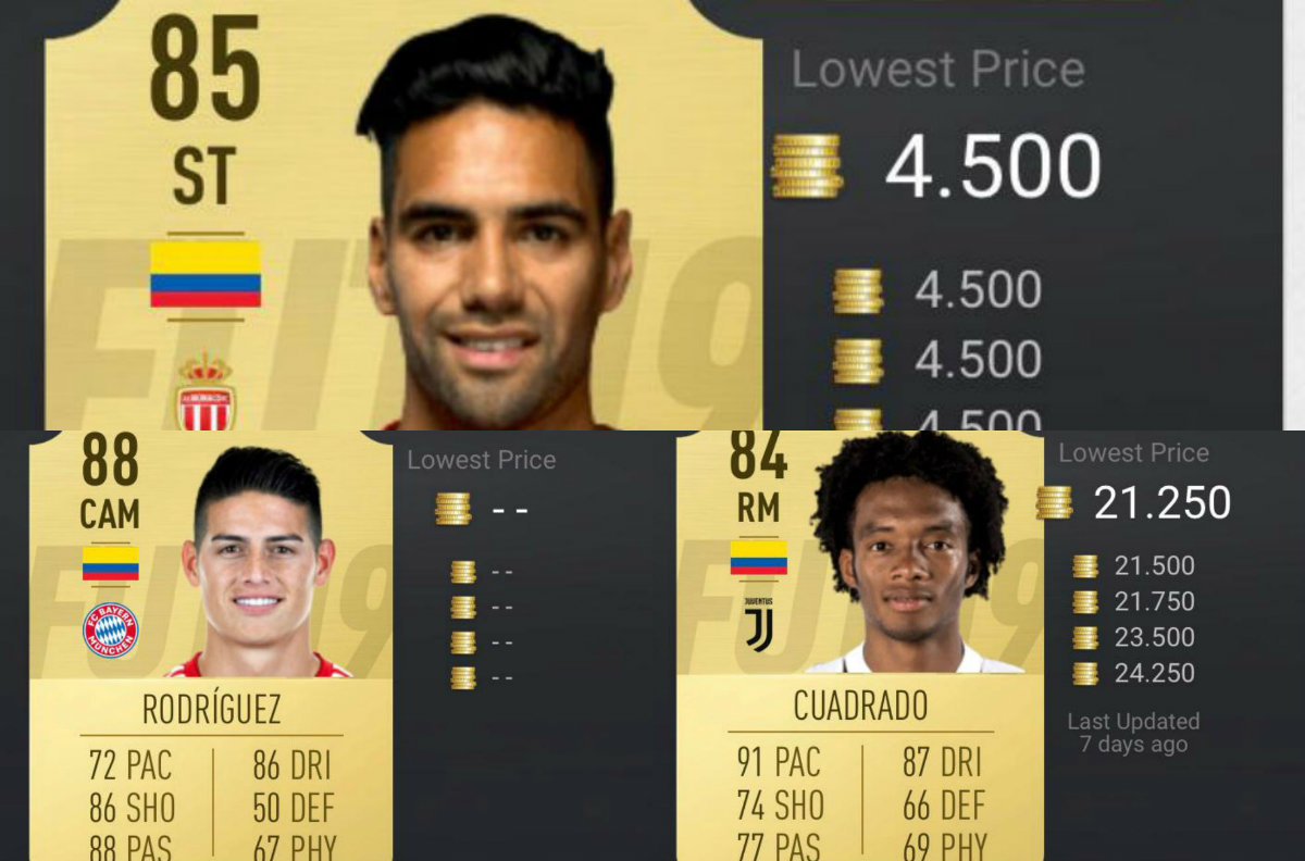 Los diez mejores futbolistas colombianos en FIFA 19