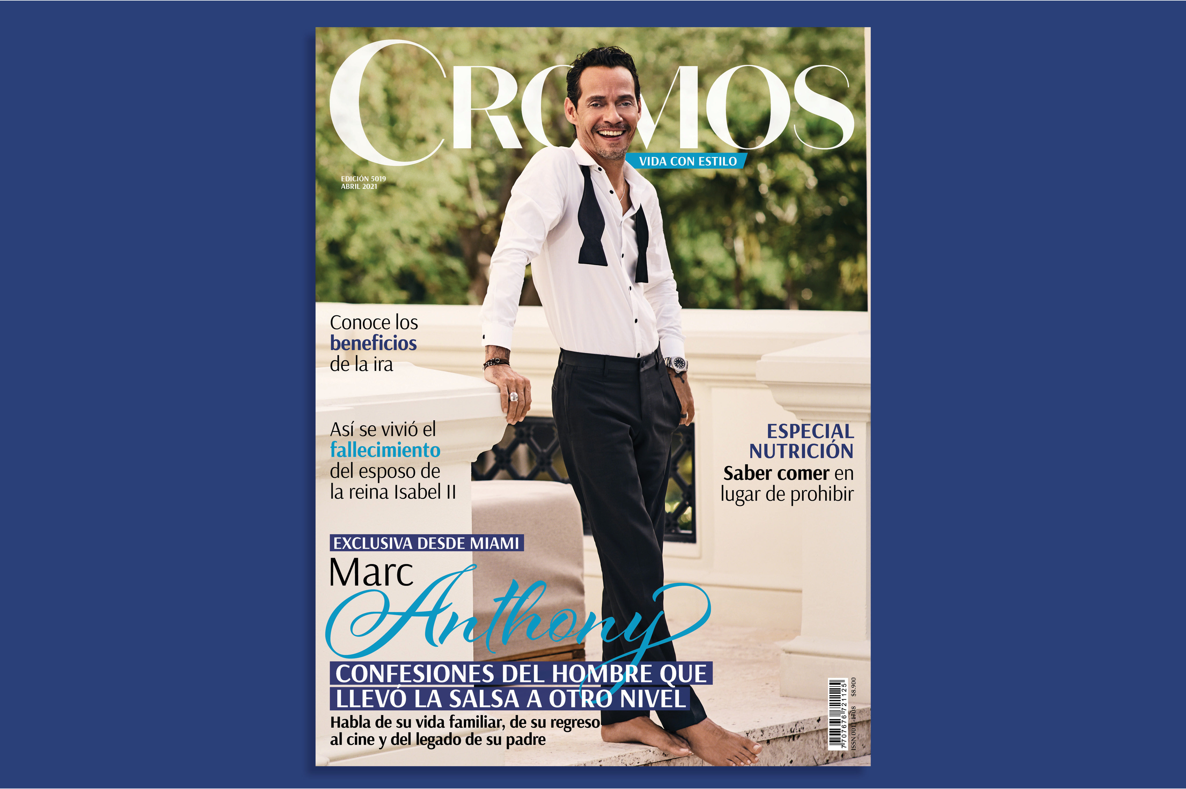 Marc Anthony es el protagonista de la nueva edición de la Revista Cromos