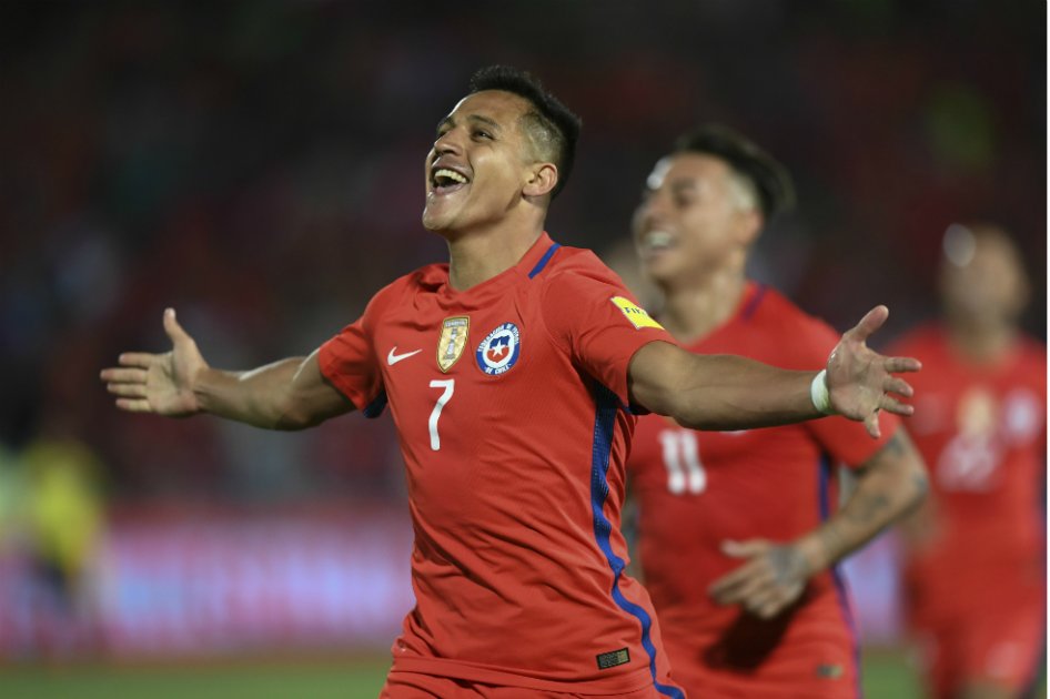 Alexis Sánchez con dos goles, fue la figura del partido. / AFP