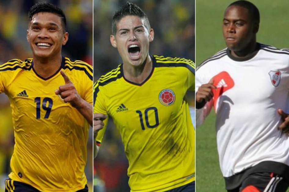 James, Teófilo y Balanta llegaron a Colombia