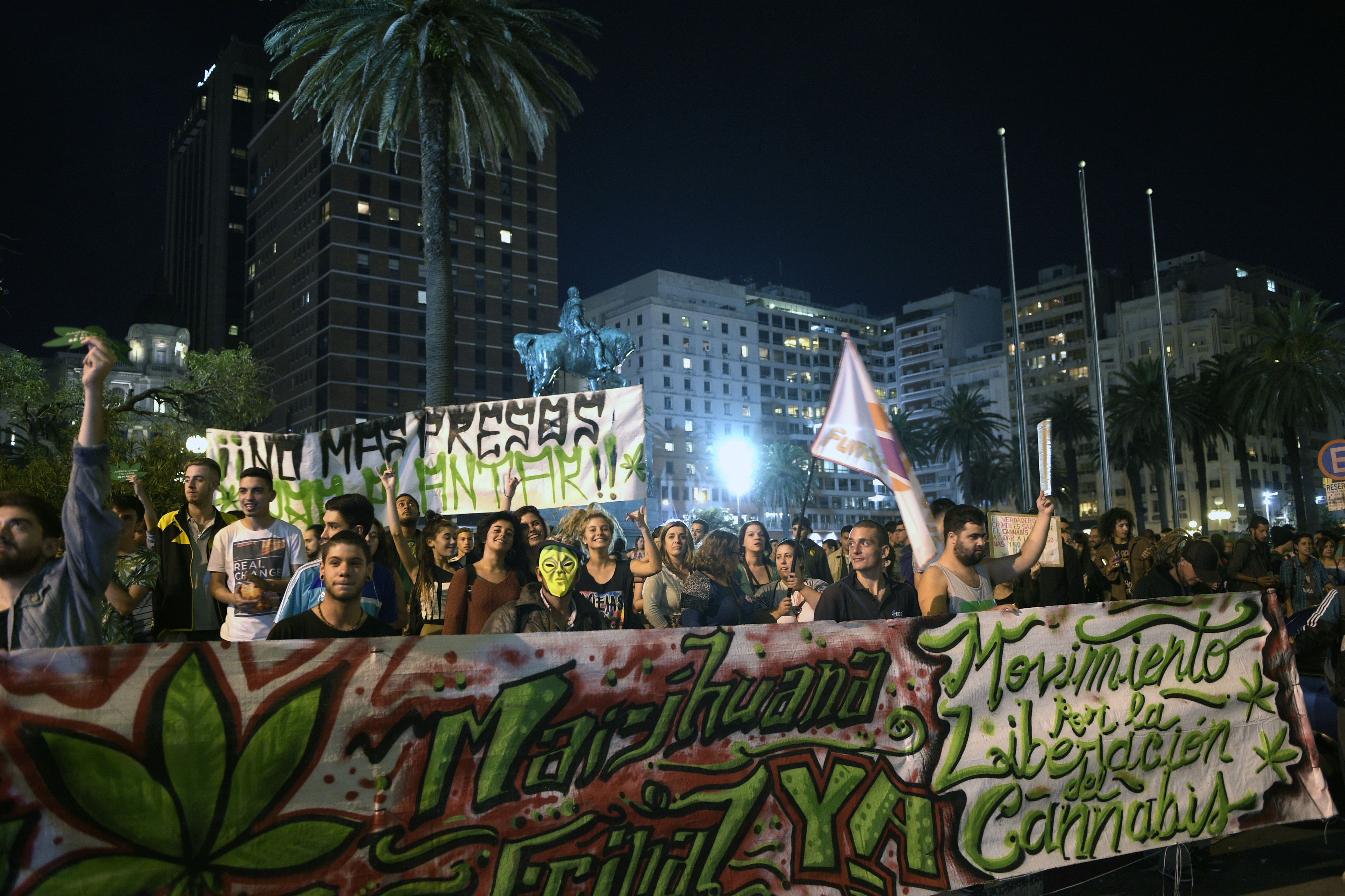 La marcha por el cannabis medicinal en Uruguay