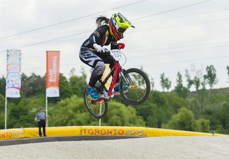Mariana Pajón ganó la contrarreloj de BMX en los Panamericanos