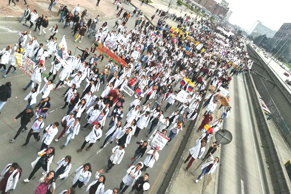 En estos puntos arrancarán en Bogotá marchas de maestros