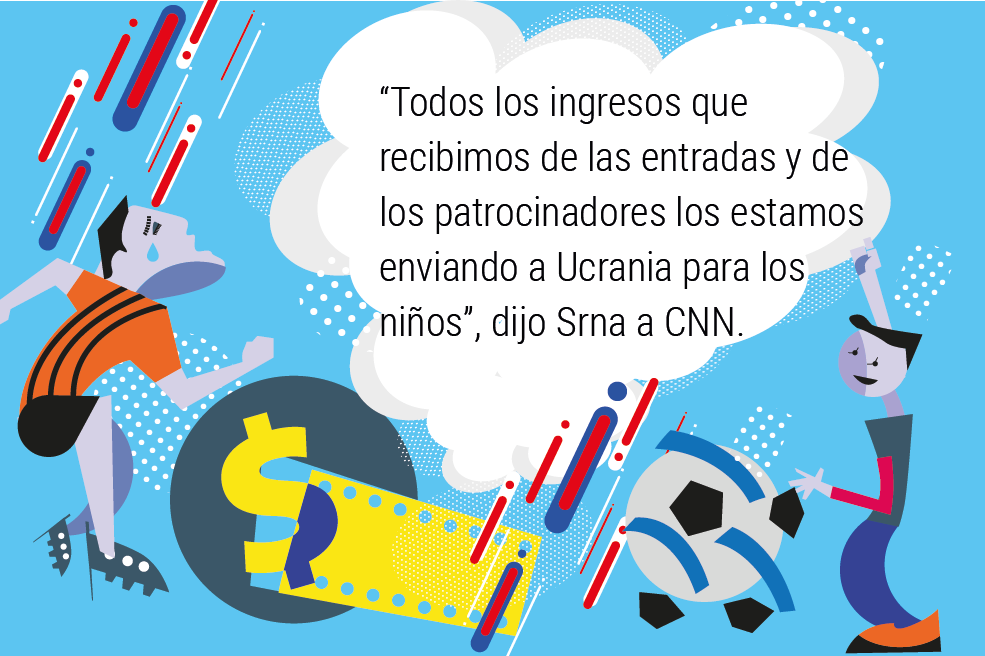 El fútbol en medio de la guerra.