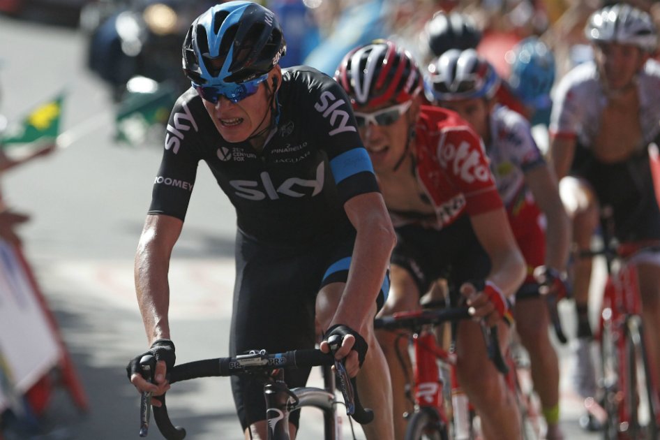 Chris Froome, ‘rajado’ en primer examen de altura de la Vuelta a España