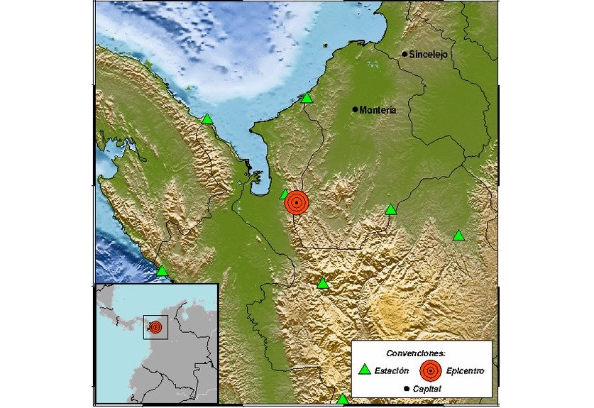 Se registró temblor esta madrugada en Colombia