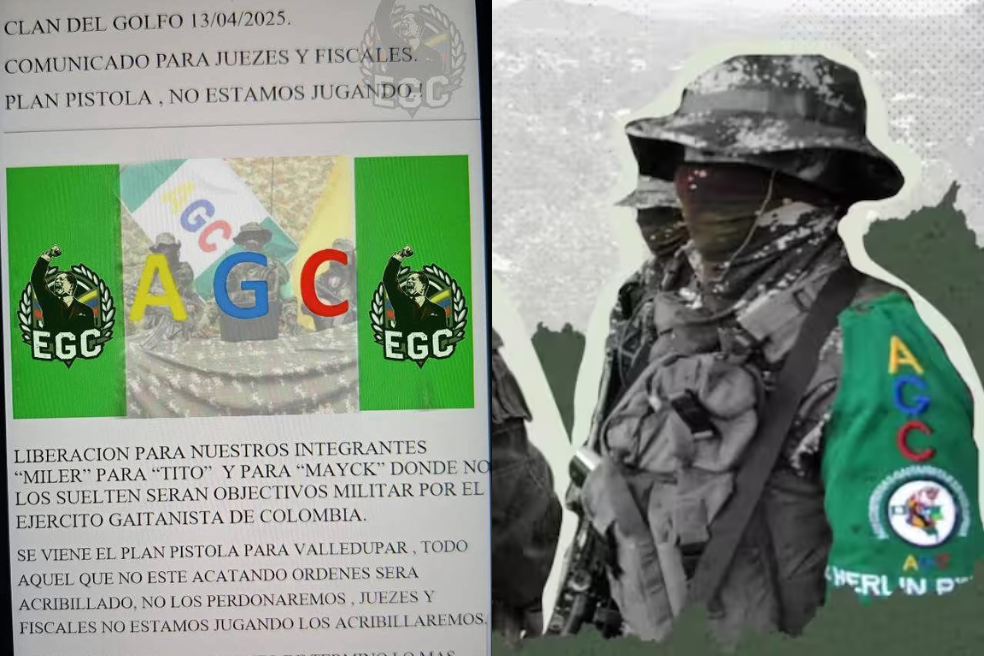 Preocupación por anuncio de “plan pistola” del Clan del Golfo contra Rama Judicial