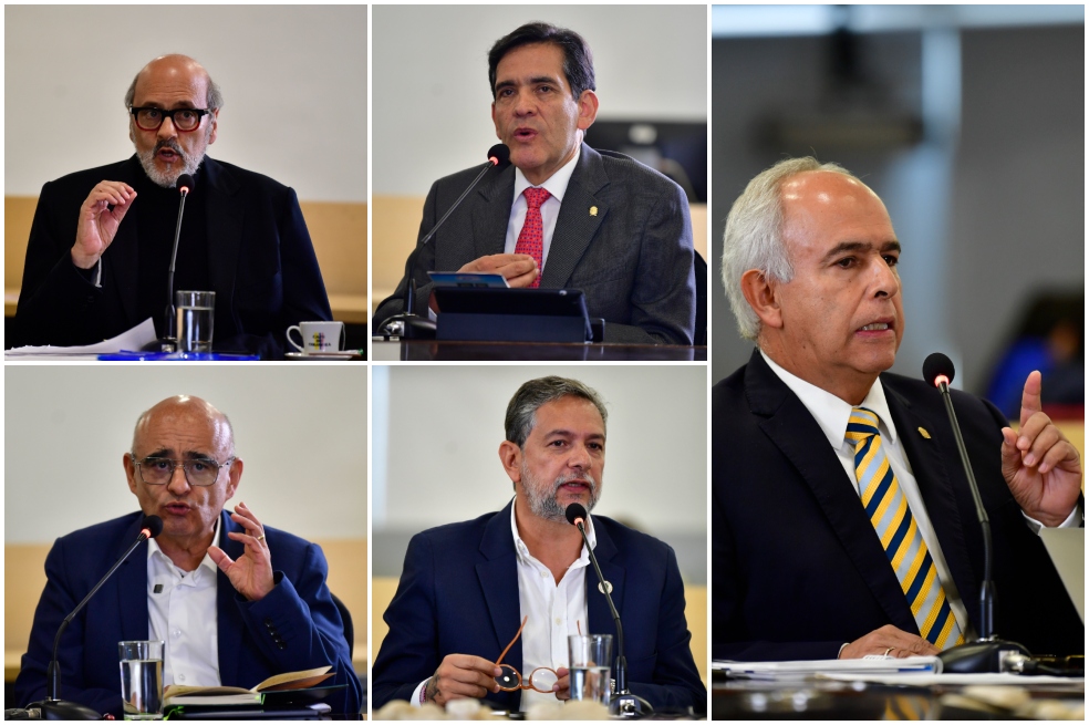 Leopoldo Múnera, Raúl Sastre, José Ismael Peña, Juan Pablo Duque y Germán Castaño son los candidatos que continuarán en la carrera por la rectoría del plantel para el período 2024 - 2027