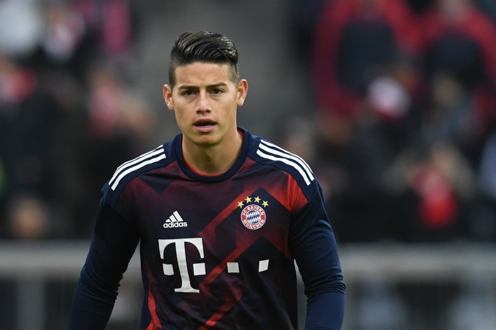 James, convocado para juego del Bayern contra Anderlecht