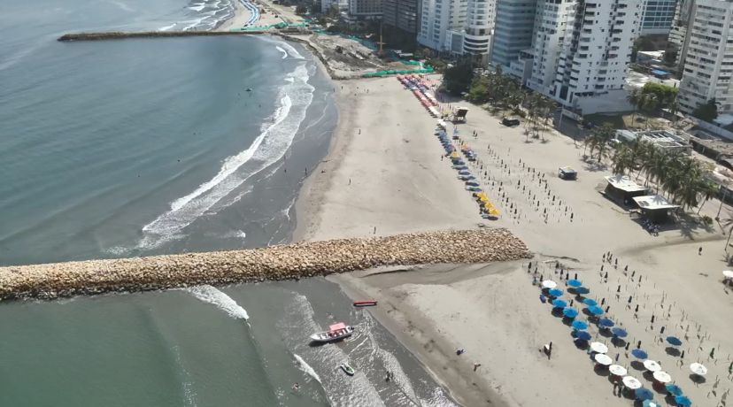Reanudarán proyecto de protección costera en segundo tramo en playa de Cartagena