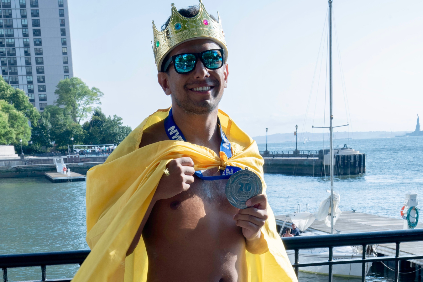 Jorge Iván del Valle conquistó su segunda corona de natación en Nueva York