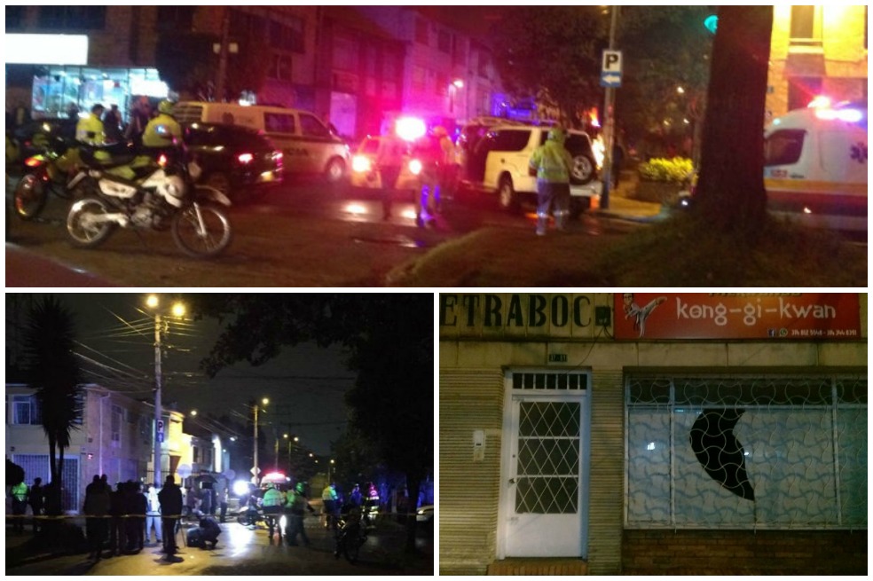Destrozos tras explosión en Teusaquillo, Bogotá
