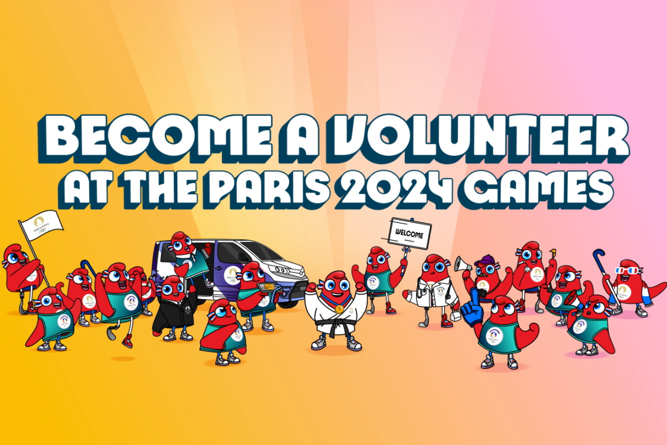 Así puede inscribirse como voluntario para los Juegos Olímpicos de París 2024