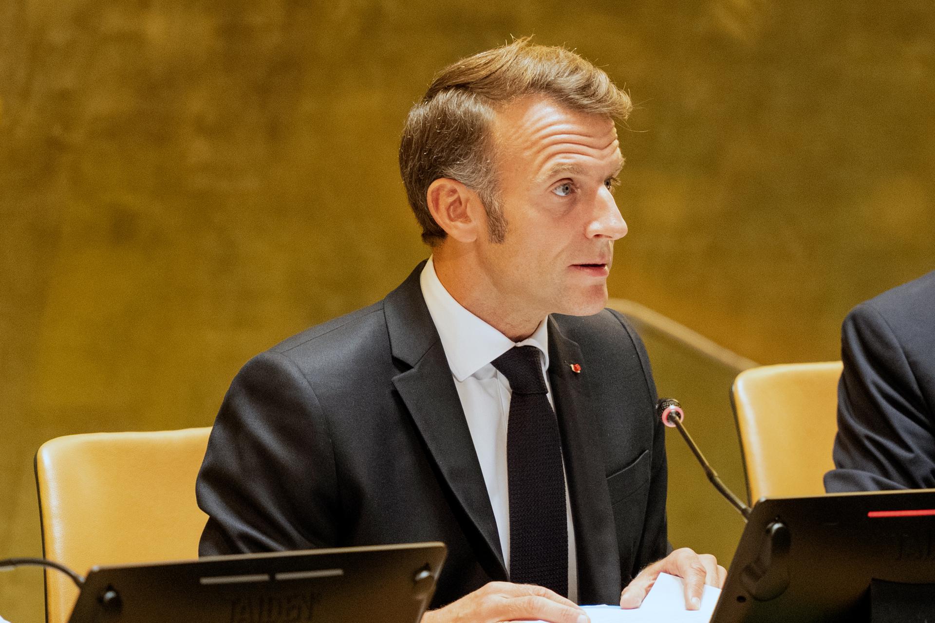 Así anunció Macron ante la ONU el reconocimiento a Palestina
