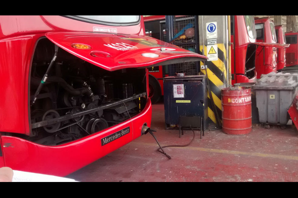 Así funcionan los filtros en buses del SITP y TransMilenio para reducir emisiones contaminantes