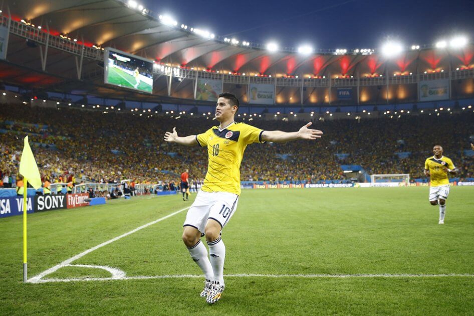 Hoy hace cinco años, James le anotaba el golazo de volea a Uruguay en Brasil 2014