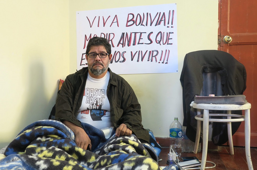 El opositor de Evo Morales que está dispuesto a morir en huelga de hambre