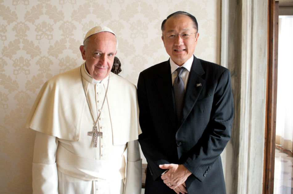 Papa Francisco se entrevista con el presidente del Banco Mundial