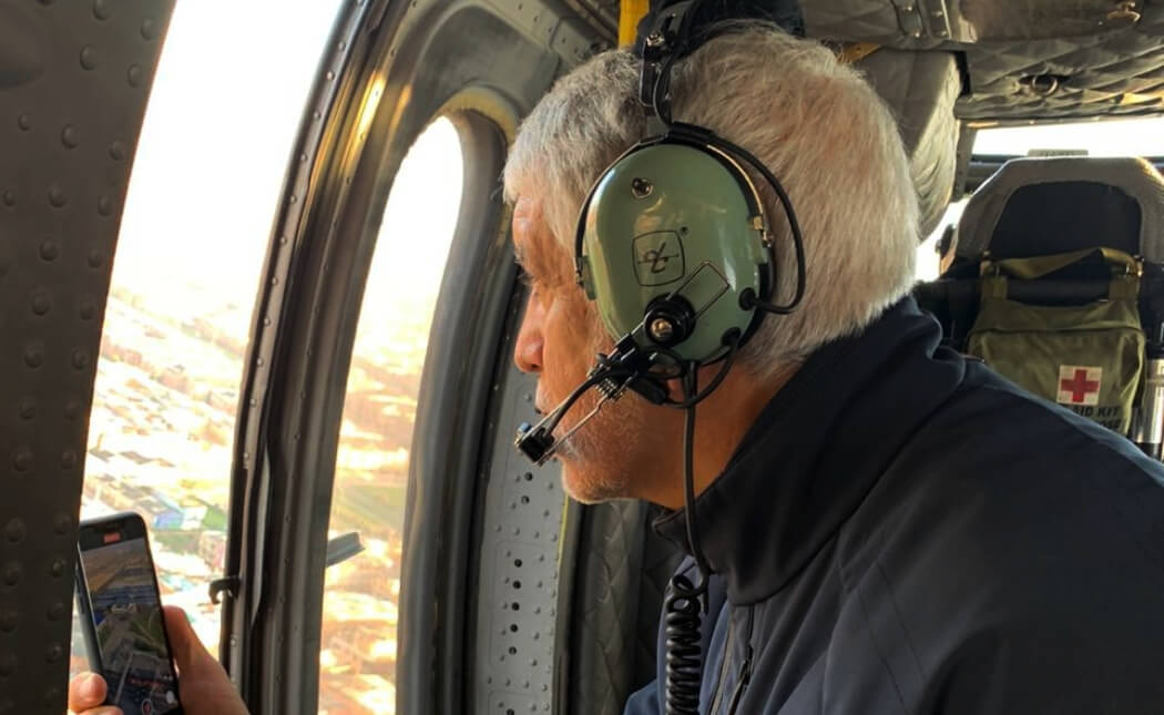Enrique Peñalosa sobrevoló Bogotá para verificar el estado de orden público y movilidad