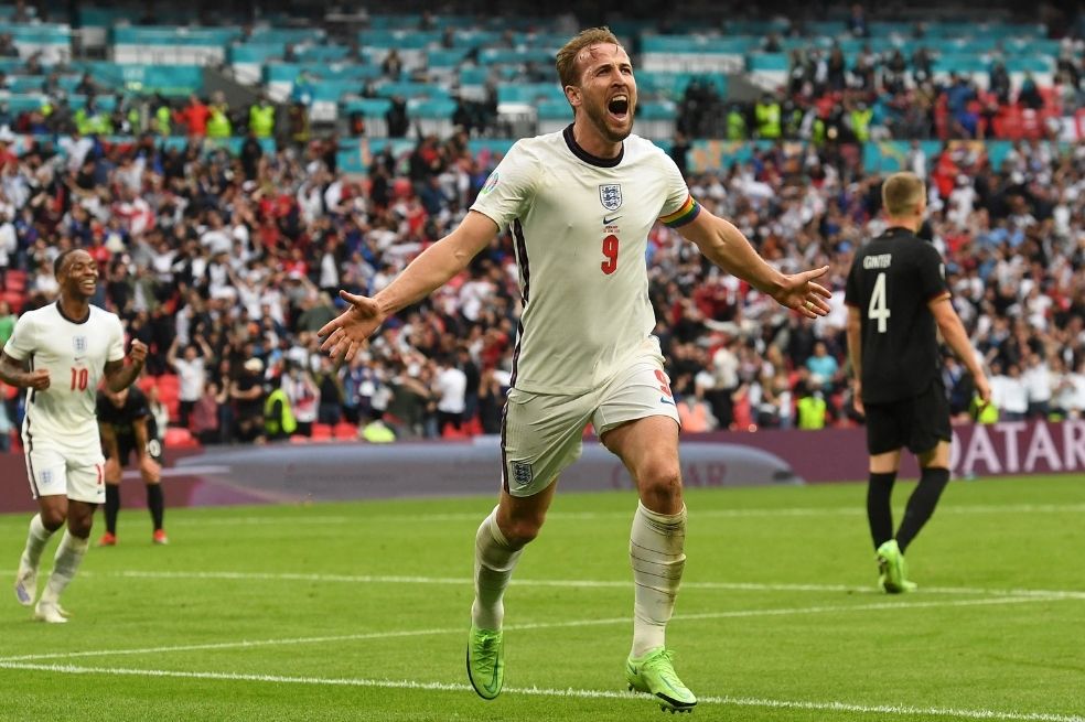 Harry Kane celebra el tanto que liquidó el encuentro.