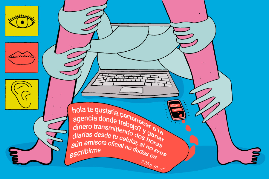El desencanto de una modelo webcam en Colombia
