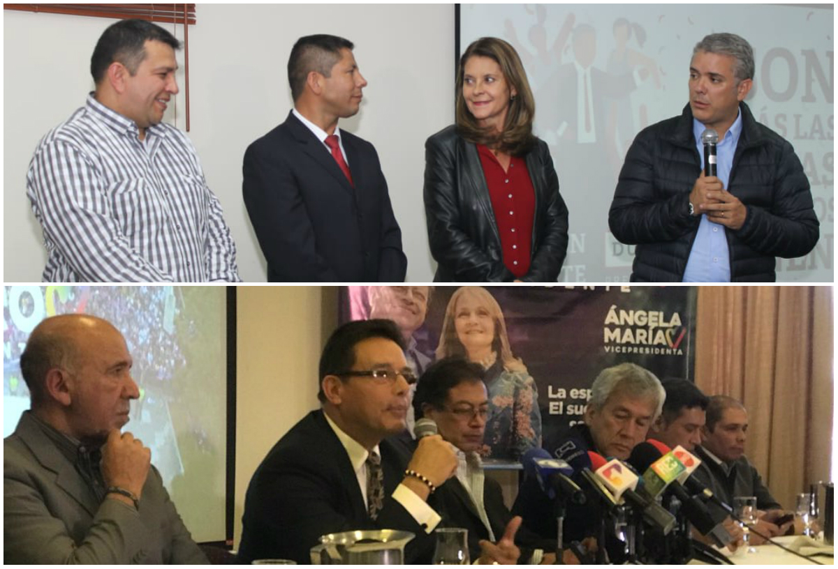 La disputa por el apoyo de las familias de la Fuerza Pública