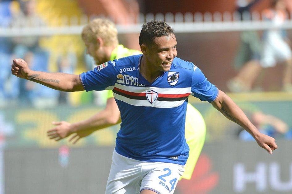 Luis Fernando Muriel celebra el gol contra el Hellas Verona. Foto: AFP