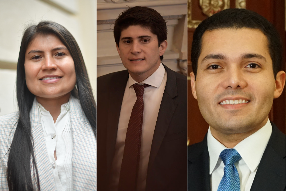 Karen Manrique (curules de paz), Wadith Manzur y Juan Loreto Gómez (Partido Conservador).