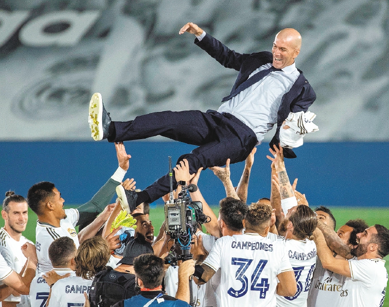 “El día más bonito de mi vida”, dice Zidane sobre última Liga con el Real Madrid