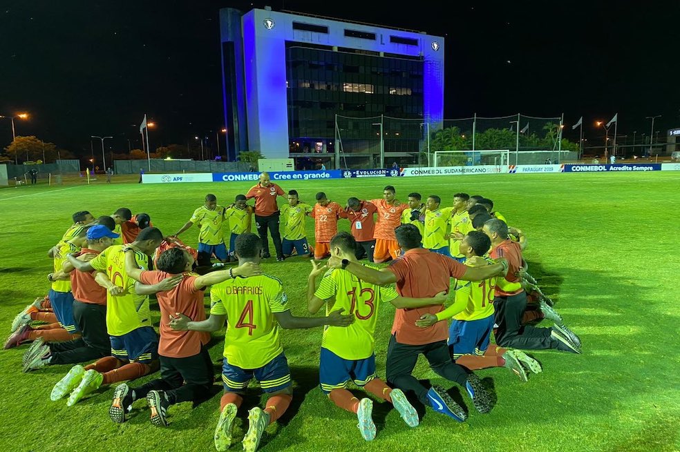 La selección colombiana de fútbol sub 15 fue eliminada del Sudamericano de Paraguay