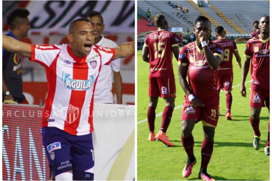 Júnior y Tolima se enfrentarán en semifinales de la Copa Águila