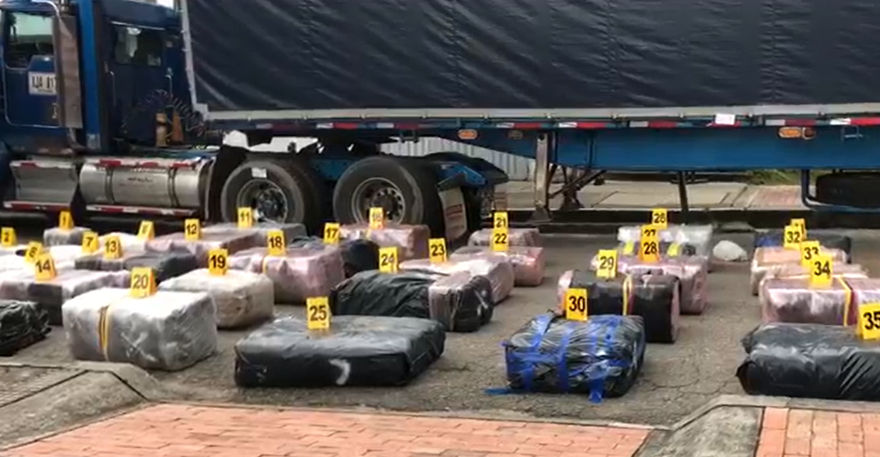 Dentro de un camión, hallan dos toneladas de droga en el sur de Bogotá