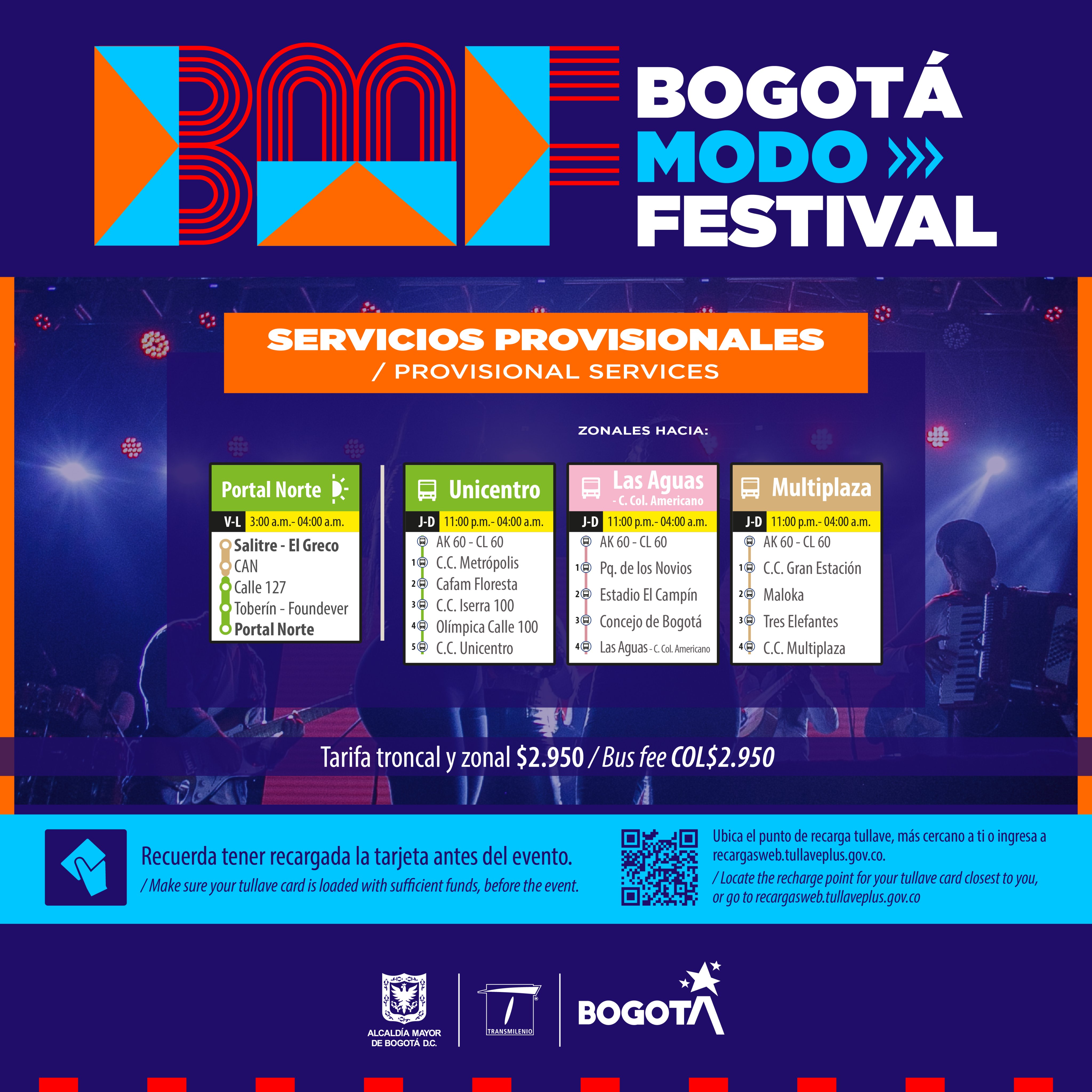 Estéreo Picnic contará con Transmilenio