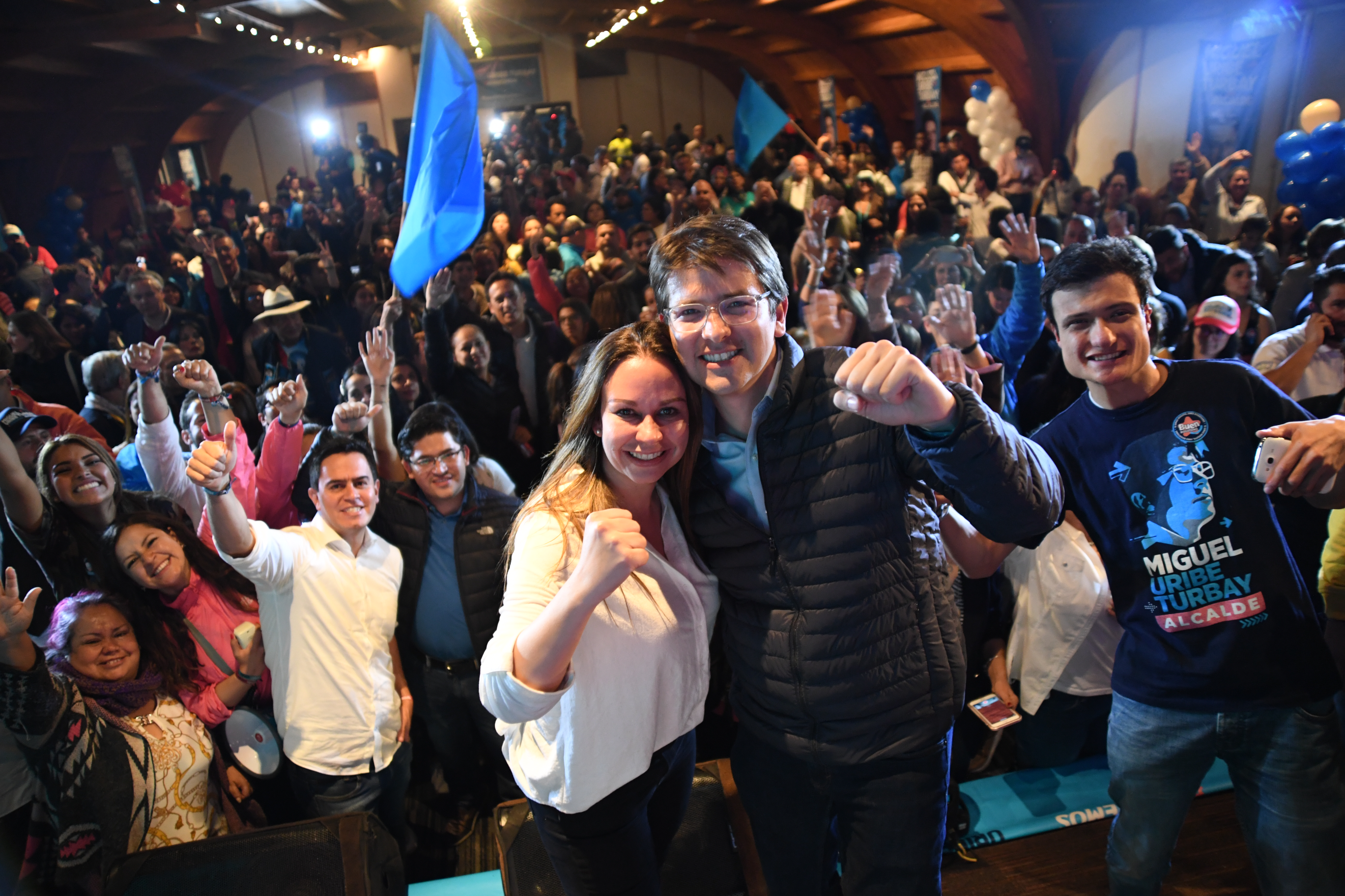Cierre de campaña de Miguel Uribe Turbay a la Alcaldía de Bogotá.