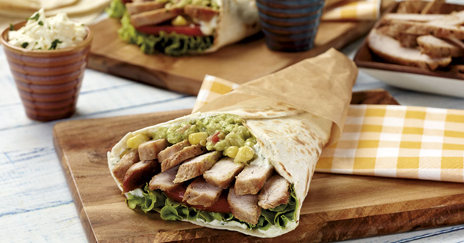 Wraps con muchacho de pierna de cerdo