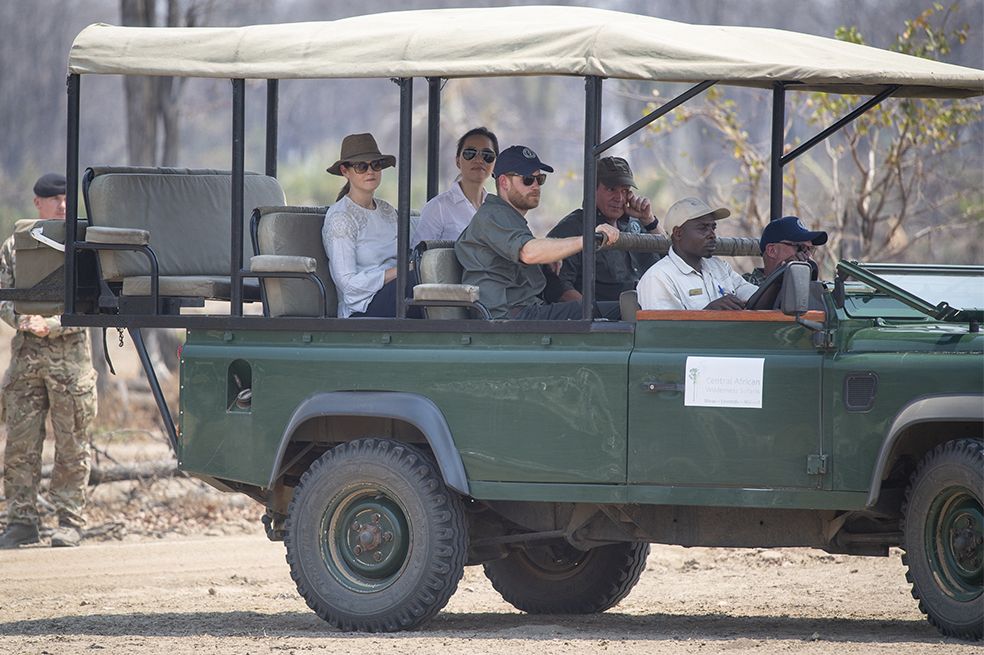 Harry en su viaje a África