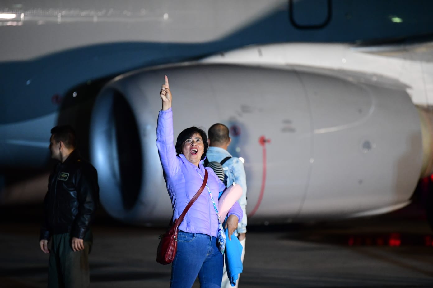 Llegada colombianos repatriados desde Israel