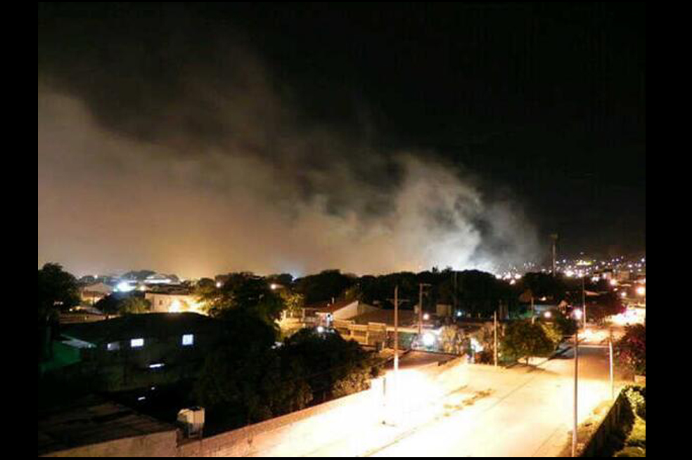 Incendio en Santa Marta, en imágenes