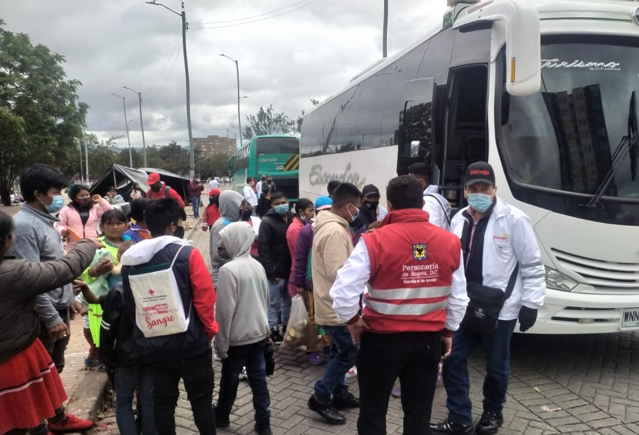 Indígenas Embera llegaron a un acuerdo para salir del parque Tercer Milenio