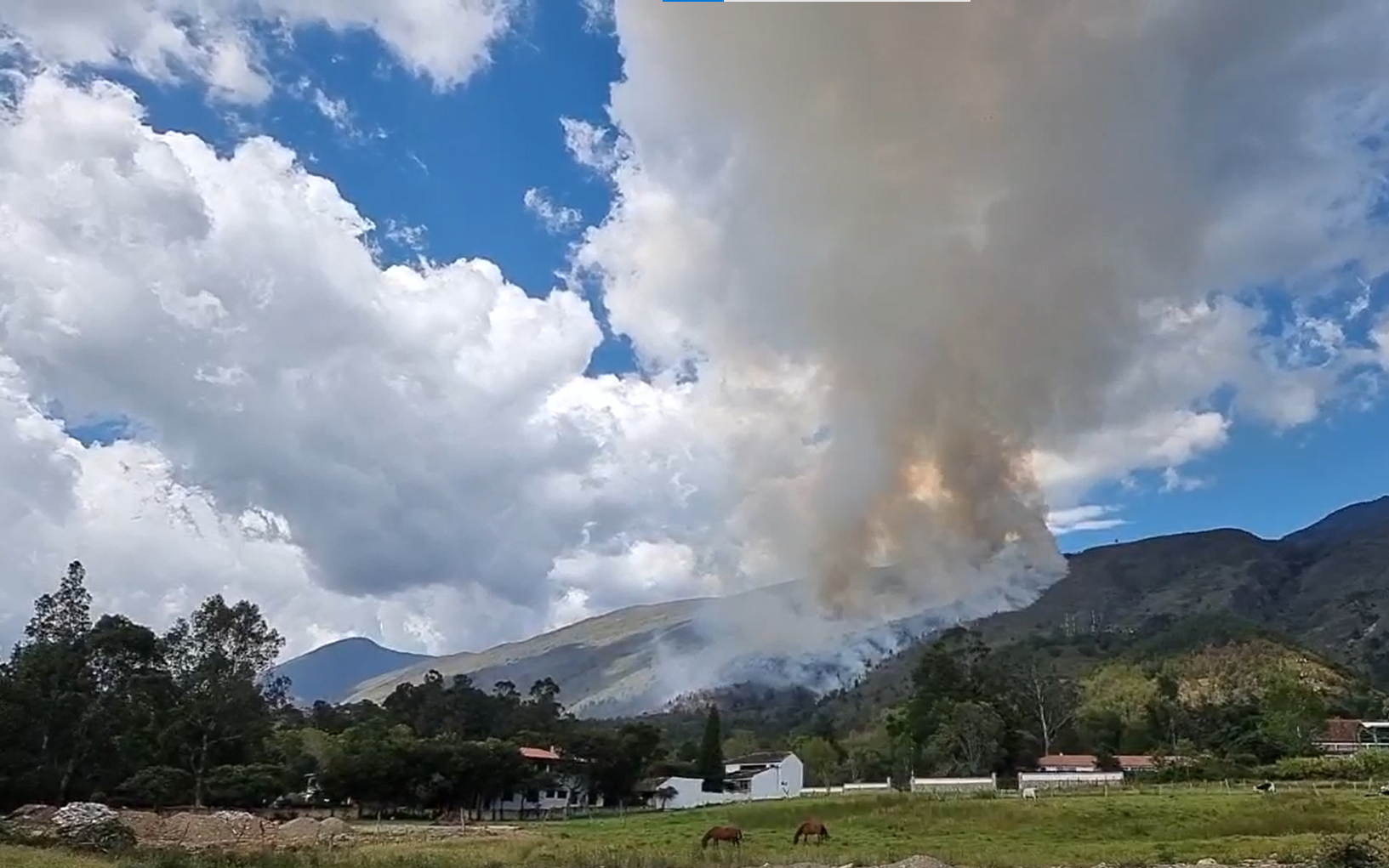 Alcaldía de Villa de Leyva pidió ayuda para atender incendio en reserva forestal