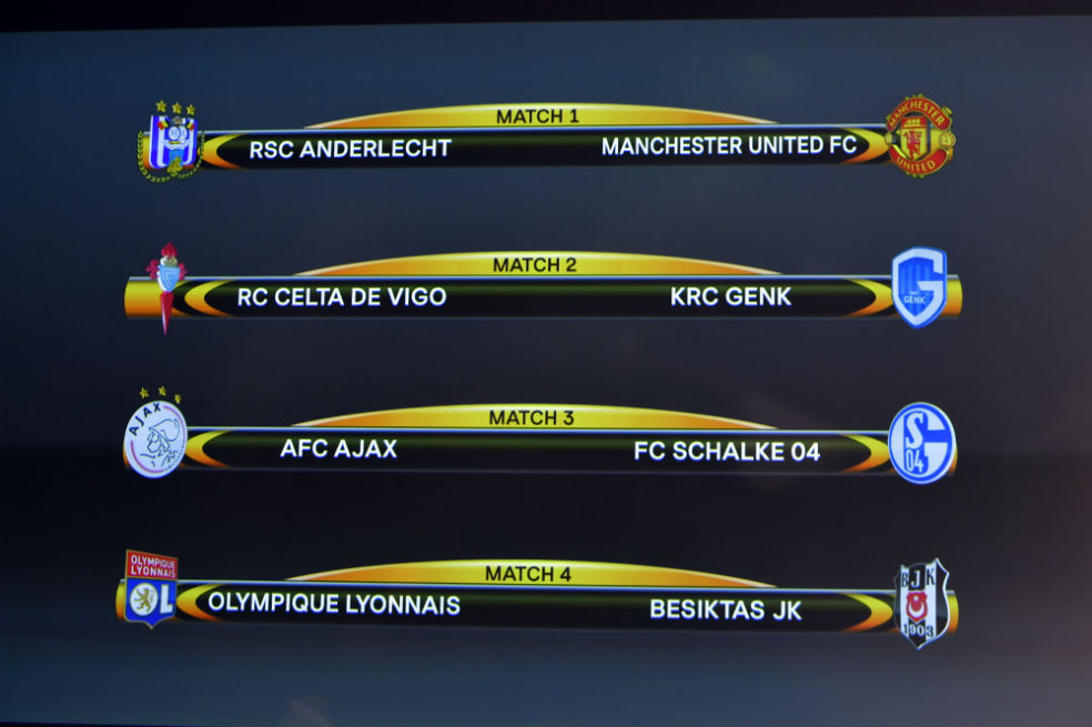 Ajax vs Schalke y United vs Anderlecht, grandes duelos en cuartos de la Europa League