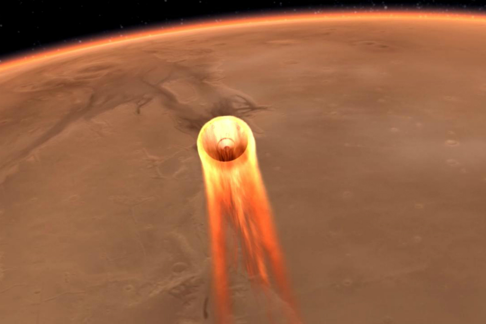 La sonda InSight de la NASA intenta un descenso de alto riesgo en Marte