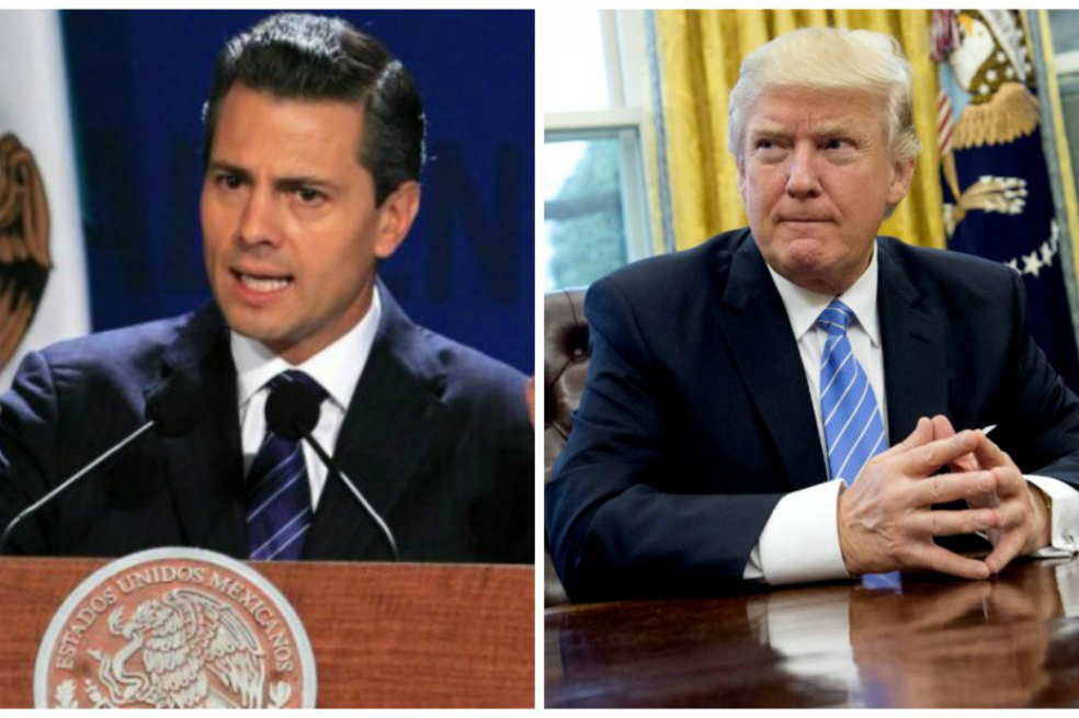 Peña Nieto y Trump no se reunierán por discusión sobre el muro