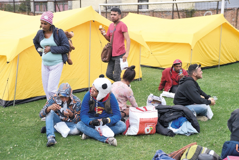 Yo estuve en el traslado de los venezolanos al albergue en Bogotá