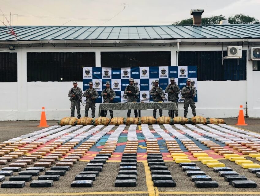 Armada Nacional incautó más de 1.000 kilos de cocaína en Chocó