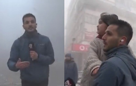 Reportero auxilió a una niña en plena transmisión luego del terremoto en Turquía