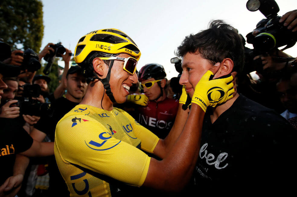 El hermanito de Egan Bernal sigue sus pasos